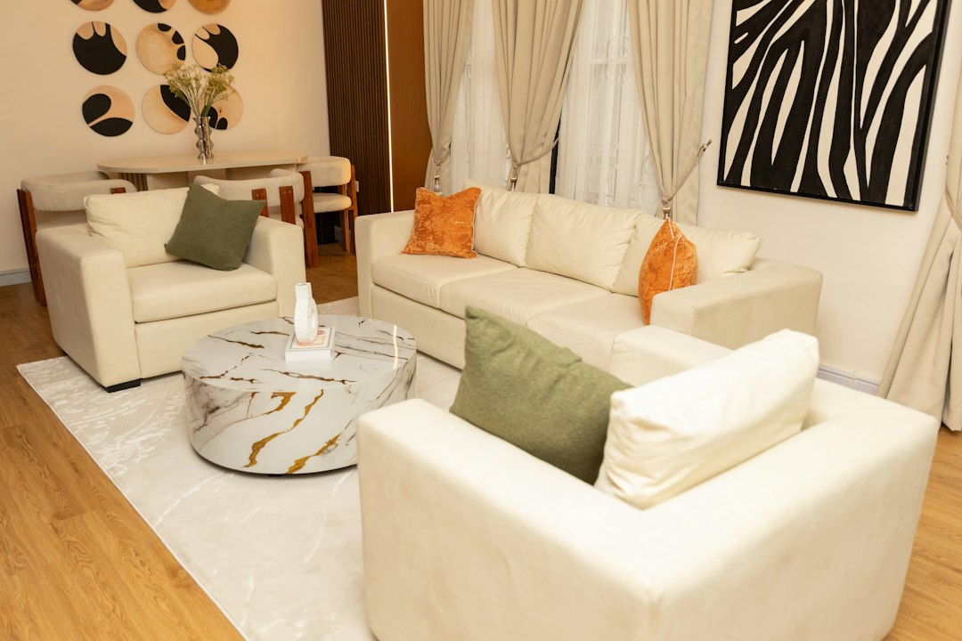Comfortable cream living room